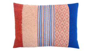 kussen Elements 50x70cm blauw en roest