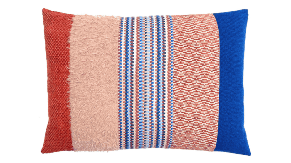 kussen Elements 50x70cm blauw en roest