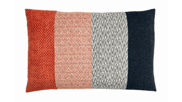 kussen Amber 40x60cm zwart en roest
