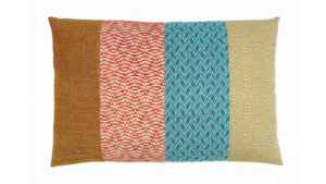 kussen Amber 40x60cm oker teal en roest