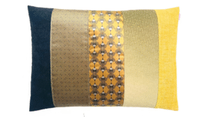 kussen Amber 50x70cm zwart en goudgeel