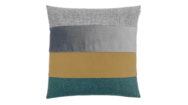 kussen Beautiful leftovers 50x50cm groen en grijs