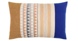 C10 C10 kussen Crescent 40x60cm oker en blauw