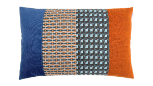 kussen Crescent 40x60cm blauw en roest