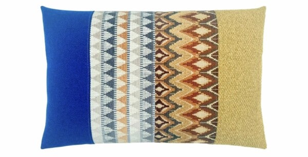 C7 kussen Crescent 40x60cm oker en blauw