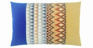 CR15 CR15 kussen Crescent 40x60cm oker en blauw