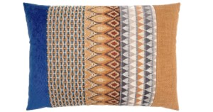 CR4 CR4 kussen Crescent 50x70cm oker en blauw