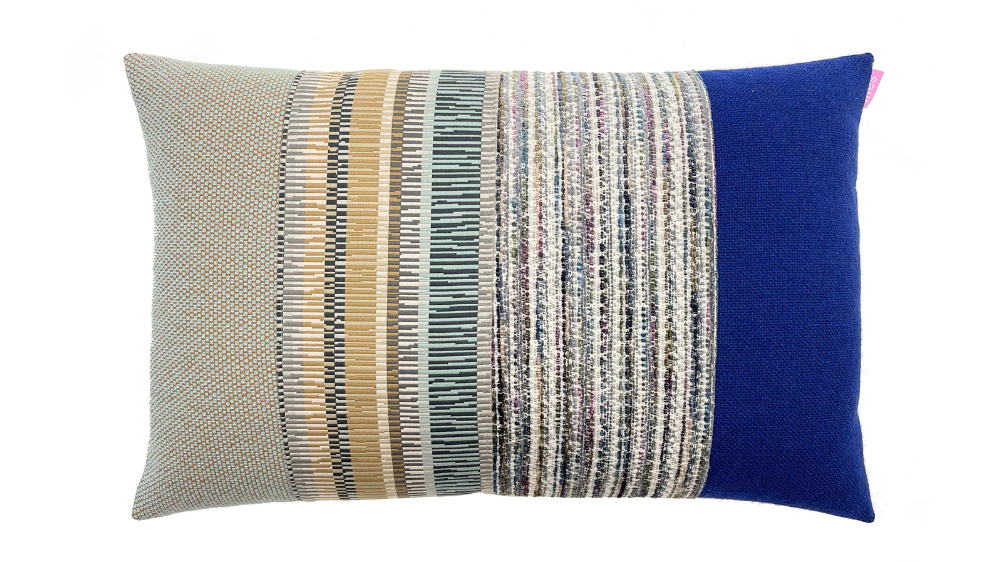 kussen Elements 40x60cm licht en donkerblauw