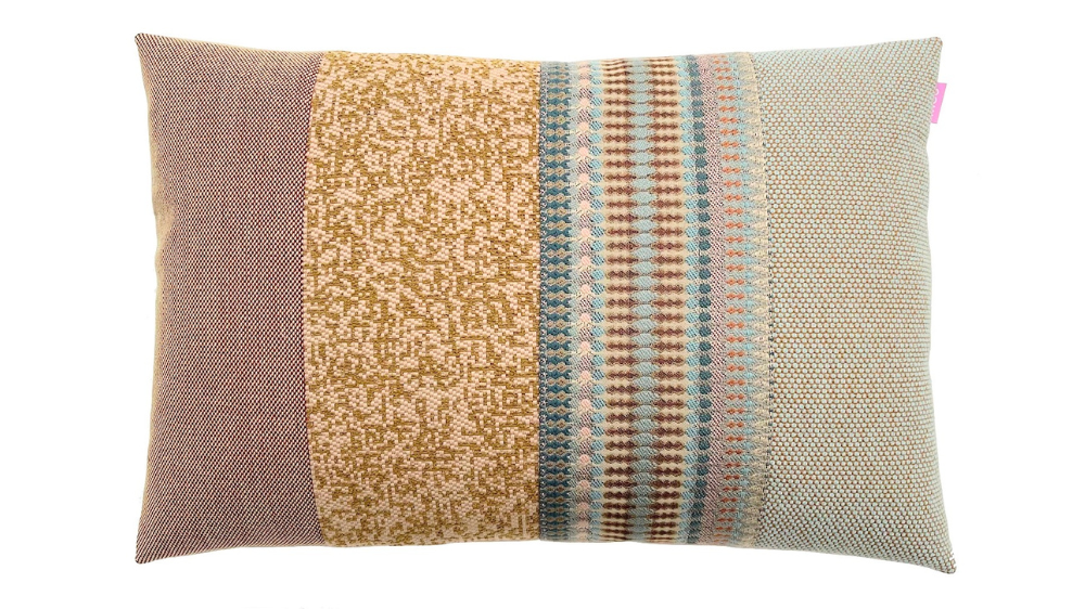 kussen Elements 40x60cm lichtblauw en roze