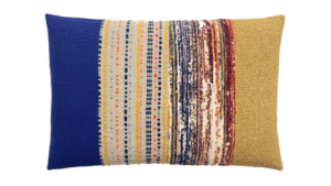 kussen Elements 40x60cm blauw en oker