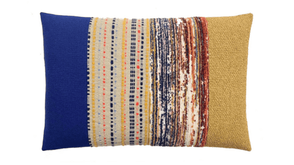kussen Elements 40x60cm blauw en oker