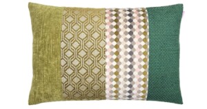 kussen I like green 40x60cm lichtgroen en groen en lichtroze