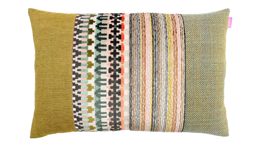 kussen I like green 40x60cm licht groen multicolor