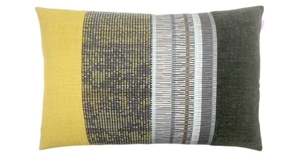 kussen I like green 40x60cm donker en lichter groen