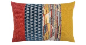 MM10 kussen Mix & match 40x60cm roest geel en blauw