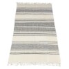 plaid Katoen 135x220cm ecru en zwart