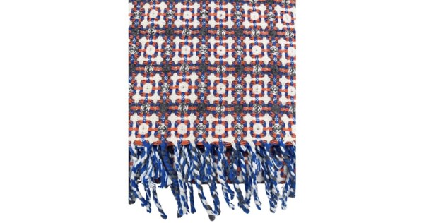 plaid Manteca 135x190cm blauw roest ecru