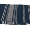 plaid Katoen 135x220cm zwart met ecru