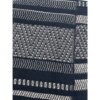 plaid Katoen 135x220cm zwart met ecru