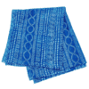 PL5 plaid Bogolan 230x260cm indigoblauw mud cloth