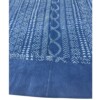 PL5a plaid Bogolan 230x260cm indigoblauw mud cloth