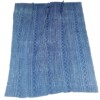 PL5b plaid Bogolan 230x260cm indigoblauw mud cloth