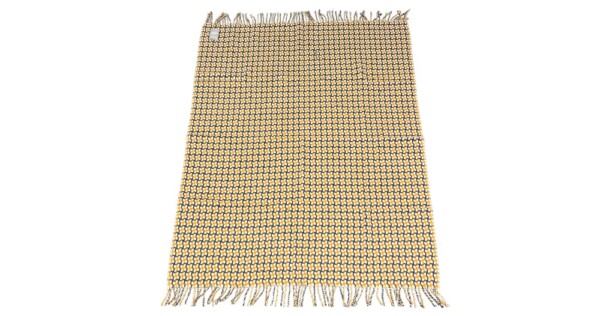plaid Manteca 135x190cm geel grijs crème