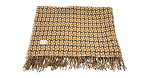 PL6c plaid Manteca 135x190cm geel grijs crème