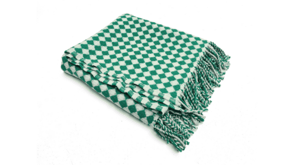 plaid Manteca 135x190cm groen en wit