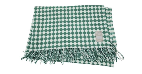 plaid Manteca 135x190cm groen en wit