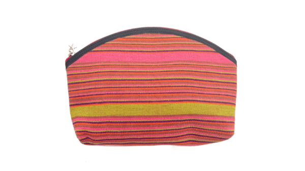make up tas 25x18cm gestreept