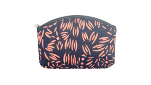 make up tas 22x16cm donkerblauw met lichtroze