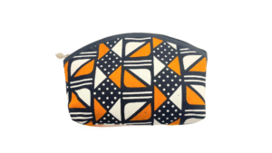 make up tas 28x22cm zwart, wit en oranje