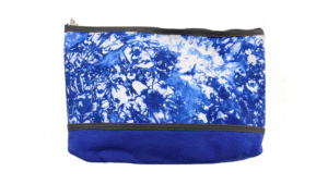 toilettas 28x22cm dessin blauw met wit