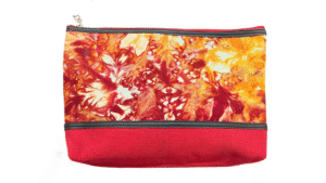 toilettas 28x22cm dessin rood en geel