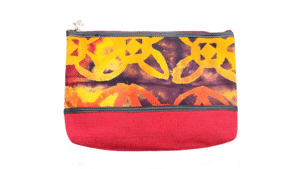 toilettas 28x22cm dessin rood en geel