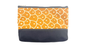 toilettas 28x22cm dessin zwart en geel