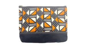 toilettas 22x28cm dessin zwart en oranje