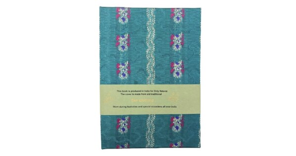 notitieboekje sari A5 groen turquoise