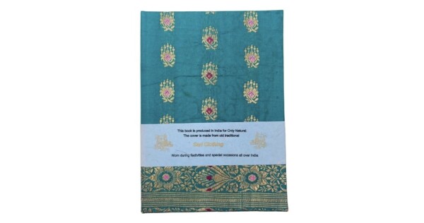 notitieboekje sari A5 turquoise groen