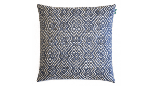 kussen Jute 45x45cm blauw