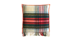 deken kussen 40x40cm wit en rood multicolor