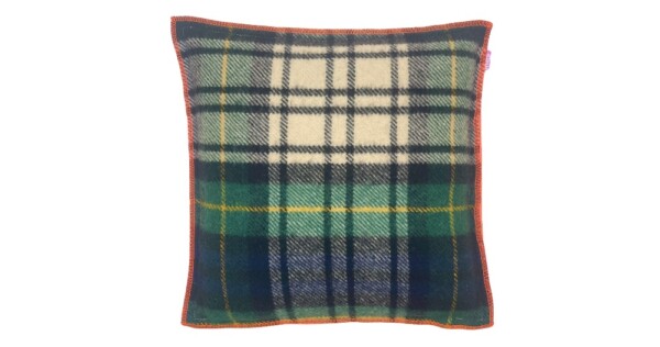 kussen Ruit deken 40x40cm Sale blauw en groen