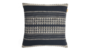 Kussen Katoen 60x60cm zwart met ecru