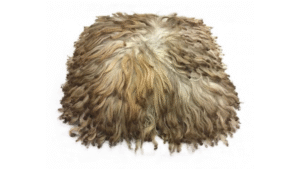 K23 kussen schapenhaar 40x40cm bruin gemêleerd