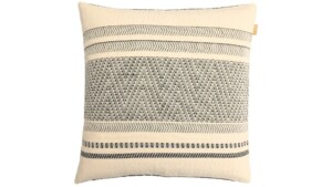 kussen Timboektoe 60x60cm ecru met zwart