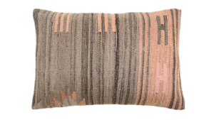 kussen Kelim 40x60cm grijs en roze