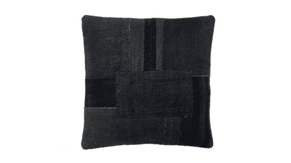 kussen Hennep 50x50cm zwart