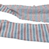 sjaal Harlequin 40x210/220cm creme, roest en blauw