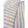 sjaal Harlequin 40x210/220cm creme, roest en blauw